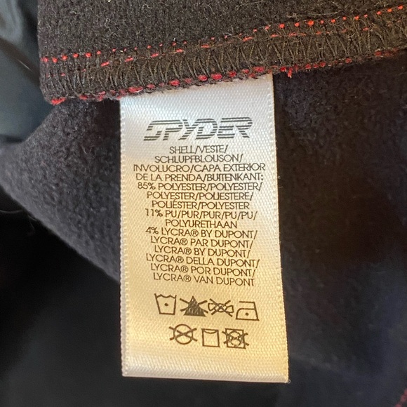 Women's Spyder Pink Red Hardshell Winter Jacket EUC - Picture 8 of 9